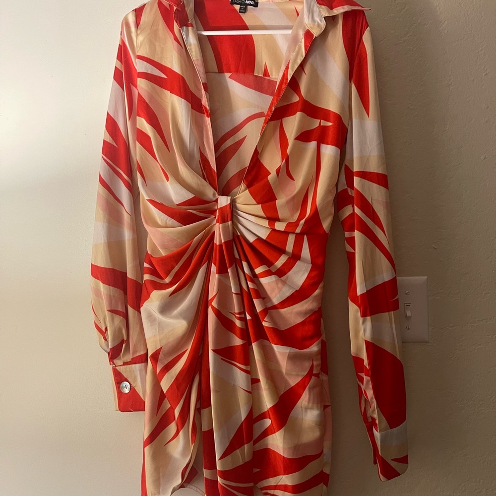 Midi dress silk material